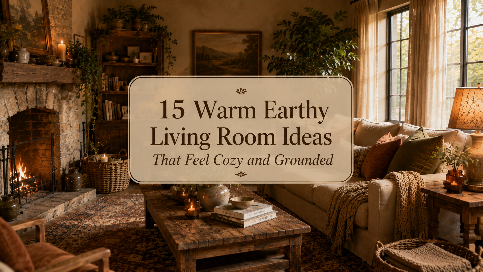 15 Warm Earthy Living Room Ideas That Feel Cozy and Grounded