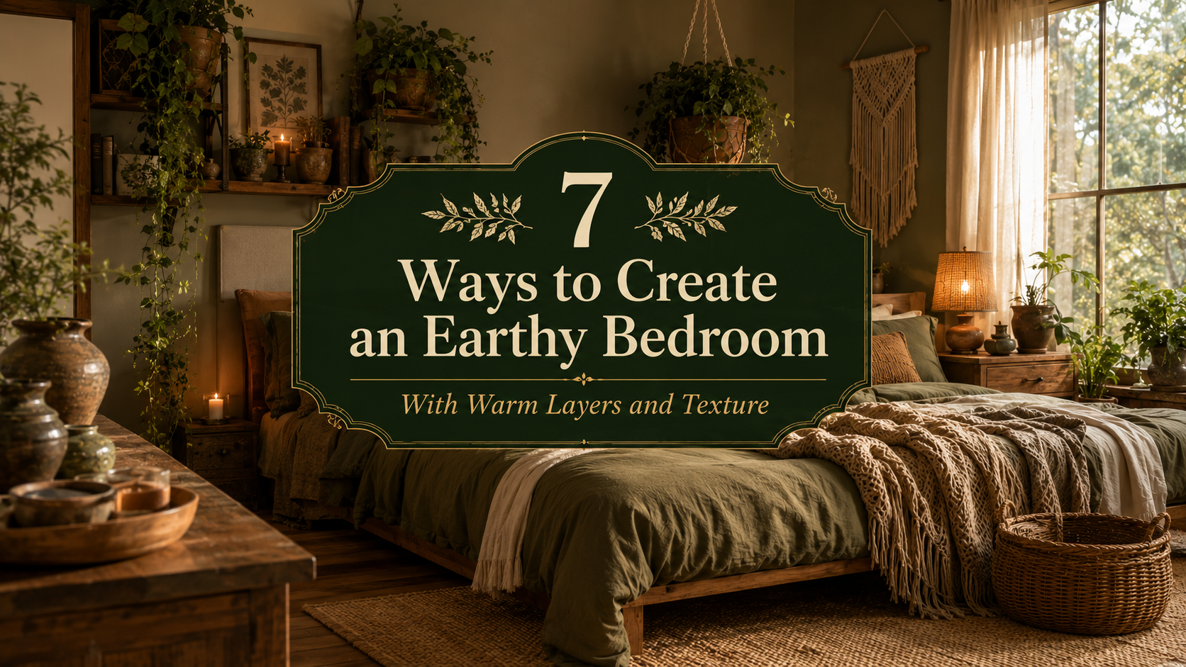 7 Ways to Create an Earthy Bedroom With Warm Layers and Texture