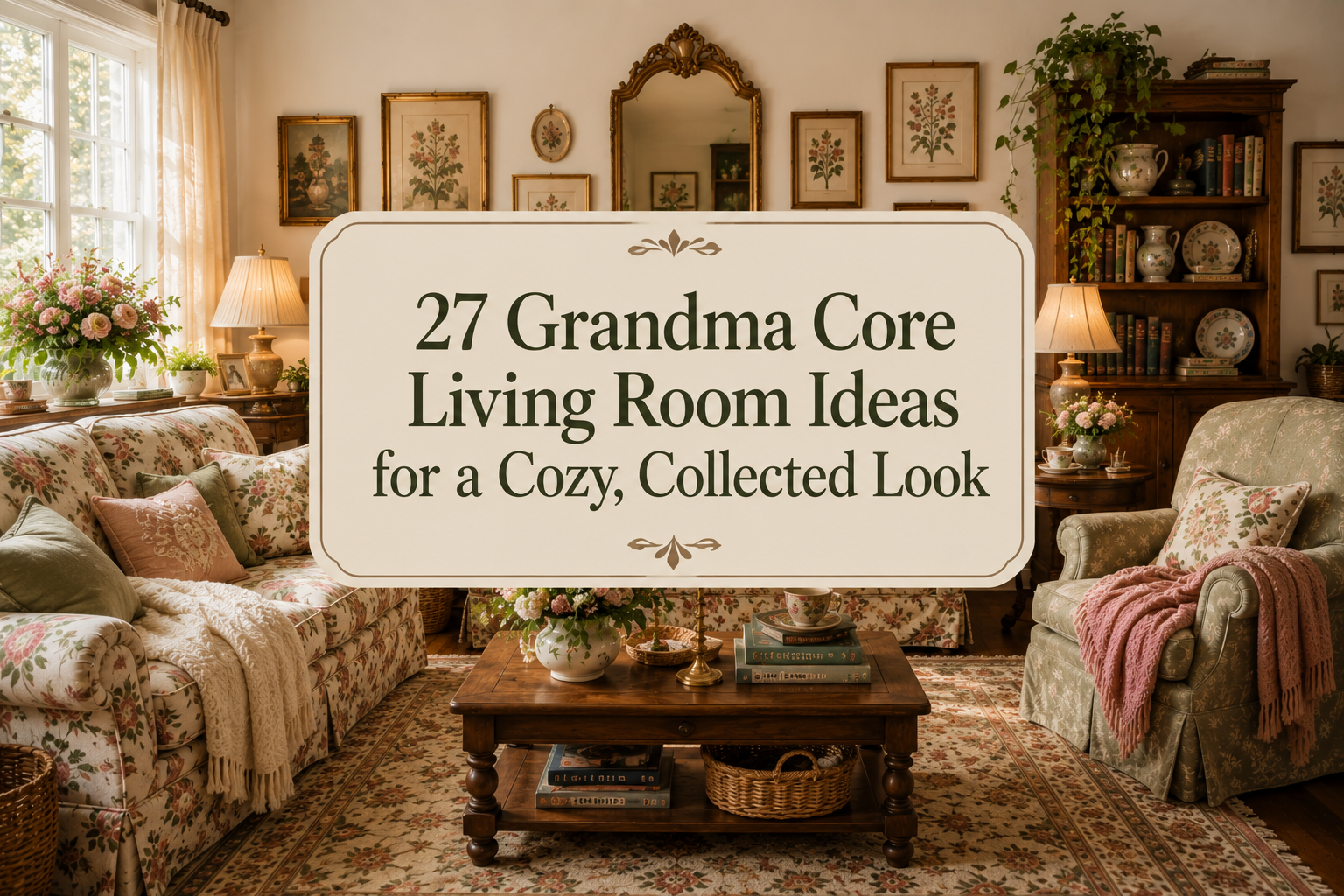 27 Grandma Core Living Room Ideas for a Cozy, Collected Look