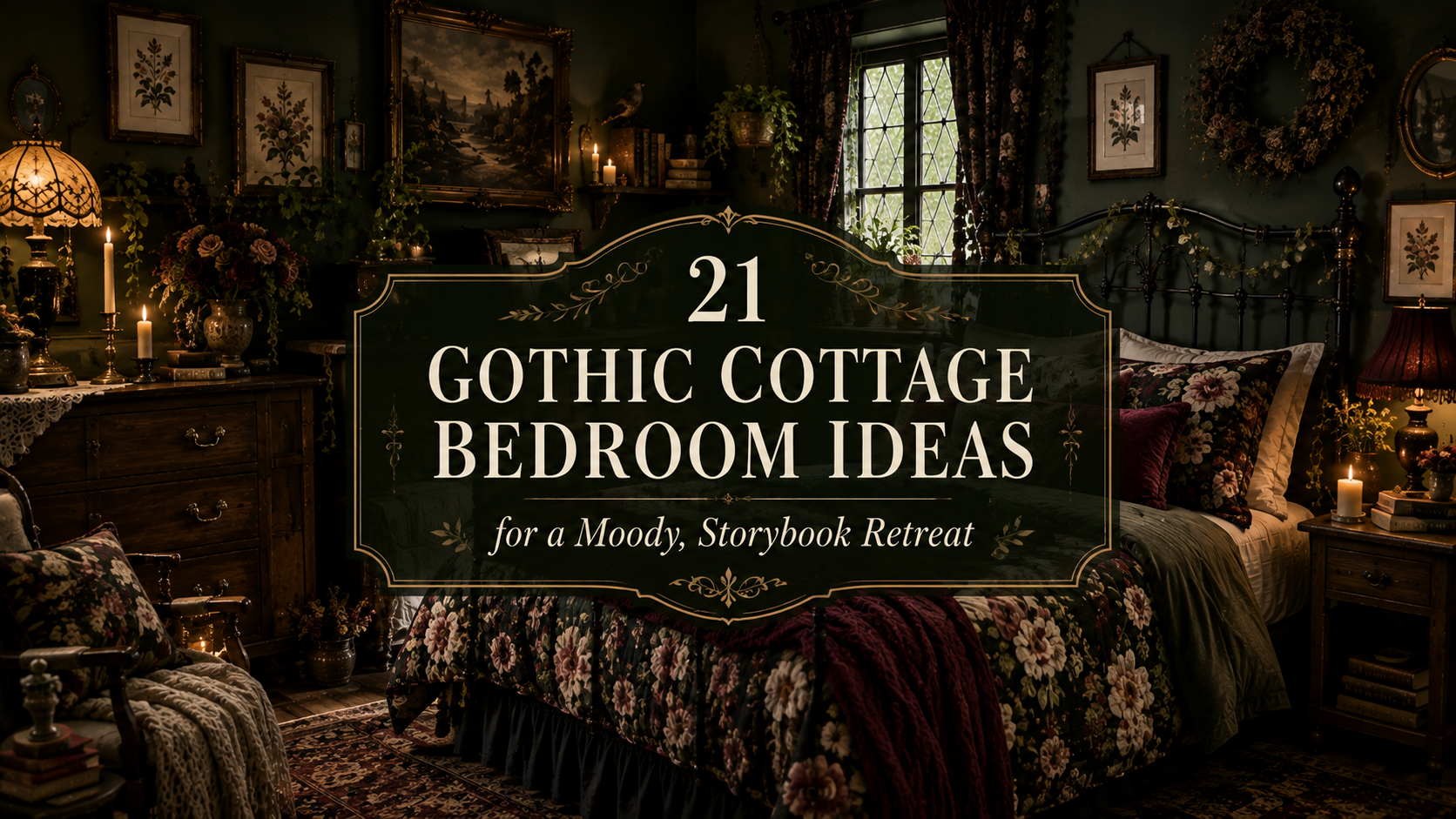 21 Gothic Cottage Bedroom Ideas for a Moody Storybook Retreat