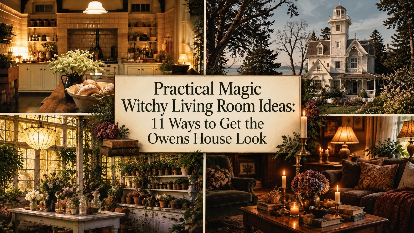 Practical Magic Witchy Living Room Ideas: 11 Ways to Get the Owens House Look